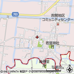 福岡県柳川市三橋町吉開77周辺の地図