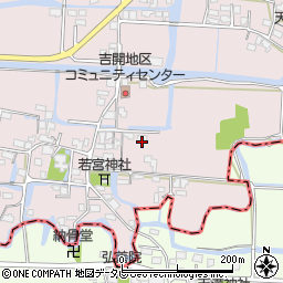 福岡県柳川市三橋町吉開185周辺の地図