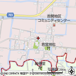 福岡県柳川市三橋町吉開72周辺の地図