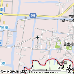 福岡県柳川市三橋町吉開48周辺の地図