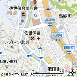 長崎県佐世保市天満町周辺の地図
