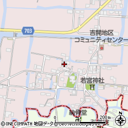 福岡県柳川市三橋町吉開75周辺の地図