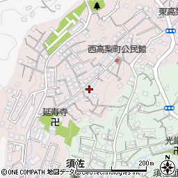 長崎県佐世保市高梨町12-14周辺の地図