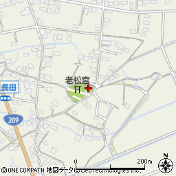 上長田公民館周辺の地図