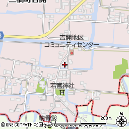 福岡県柳川市三橋町吉開217周辺の地図