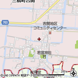 福岡県柳川市三橋町吉開62周辺の地図