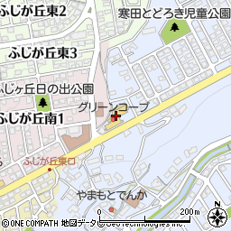 グリーンコープ寒田店周辺の地図