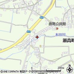 福岡県みやま市瀬高町小田1170周辺の地図