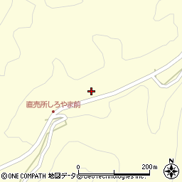 大分県企業局　芹川発電所周辺の地図