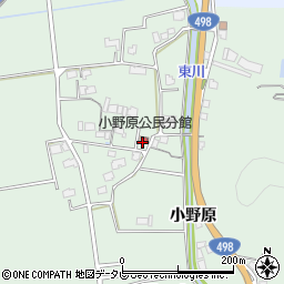 小野原公民分館周辺の地図