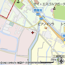 福岡県柳川市西浜武20周辺の地図