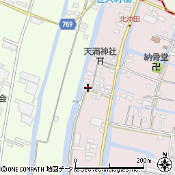 福岡県柳川市西浜武114周辺の地図