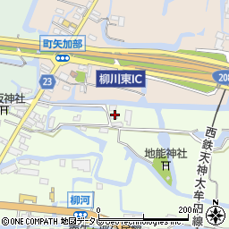 福岡県柳川市三橋町柳河640周辺の地図
