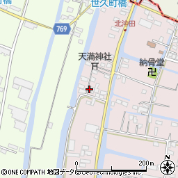 福岡県柳川市西浜武113周辺の地図