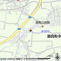 福岡県みやま市瀬高町小田1167周辺の地図