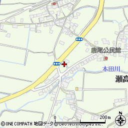 福岡県みやま市瀬高町小田980周辺の地図