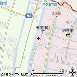 福岡県柳川市西浜武105-1周辺の地図