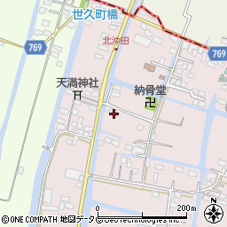 福岡県柳川市西浜武136-3周辺の地図