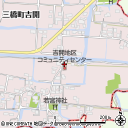 福岡県柳川市三橋町吉開224周辺の地図