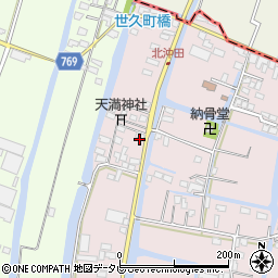 福岡県柳川市西浜武128周辺の地図