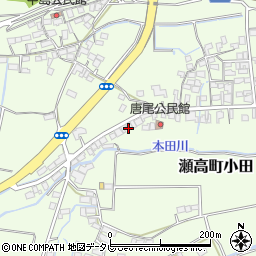 福岡県みやま市瀬高町小田1158周辺の地図