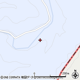 愛媛県北宇和郡松野町上家地297周辺の地図