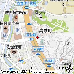 長崎県佐世保市高砂町1-1周辺の地図