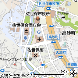 日本赤十字社　長崎県支部・佐世保市地区周辺の地図