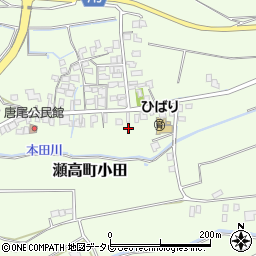 福岡県みやま市瀬高町小田1114周辺の地図