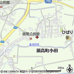 福岡県みやま市瀬高町小田1141周辺の地図
