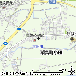 福岡県みやま市瀬高町小田1147周辺の地図