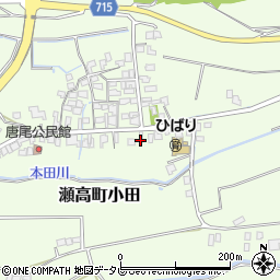 福岡県みやま市瀬高町小田1115周辺の地図