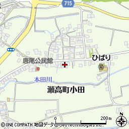 福岡県みやま市瀬高町小田1130周辺の地図