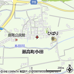 福岡県みやま市瀬高町小田1126周辺の地図