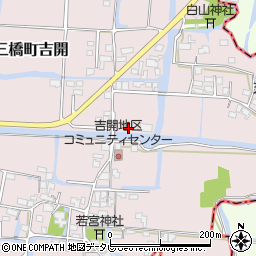 福岡県柳川市三橋町吉開575周辺の地図