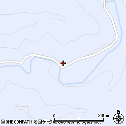愛媛県北宇和郡松野町上家地495周辺の地図