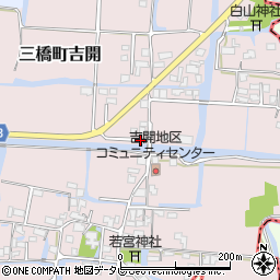 福岡県柳川市三橋町吉開582周辺の地図