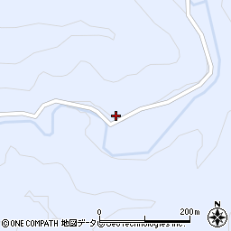 愛媛県北宇和郡松野町上家地485周辺の地図