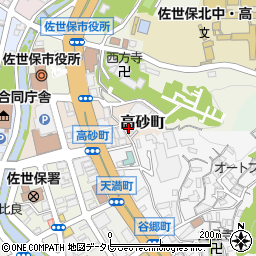 長崎県佐世保市高砂町2-4周辺の地図