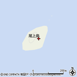 尾上島灯台周辺の地図