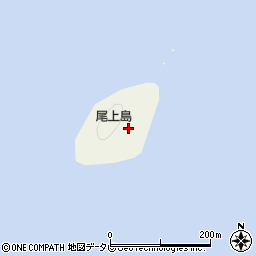 尾上島灯台周辺の地図