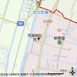 福岡県柳川市西浜武131周辺の地図