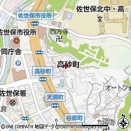 長崎県佐世保市高砂町2周辺の地図