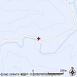 愛媛県北宇和郡松野町上家地482周辺の地図