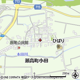 福岡県みやま市瀬高町小田1036周辺の地図
