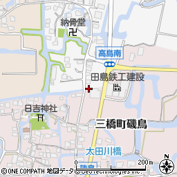 福岡県柳川市高島53周辺の地図