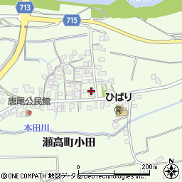 福岡県みやま市瀬高町小田1064周辺の地図