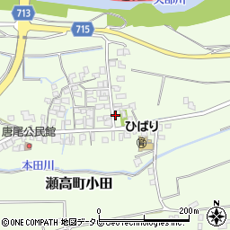 福岡県みやま市瀬高町小田1091周辺の地図
