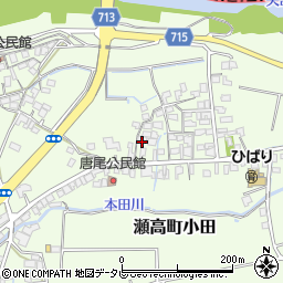 福岡県みやま市瀬高町小田1022周辺の地図