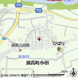 福岡県みやま市瀬高町小田1037周辺の地図